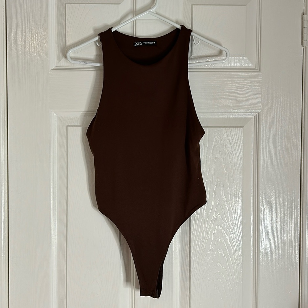 BROWN ZARA BODYSUIT